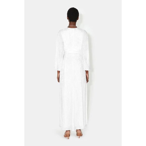 Galvan London silk Blend HAVANA BRIDAL WRAP DRESS EU40/US8 - Picture 3 of 12